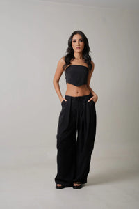 PERLA TOP NEGRO