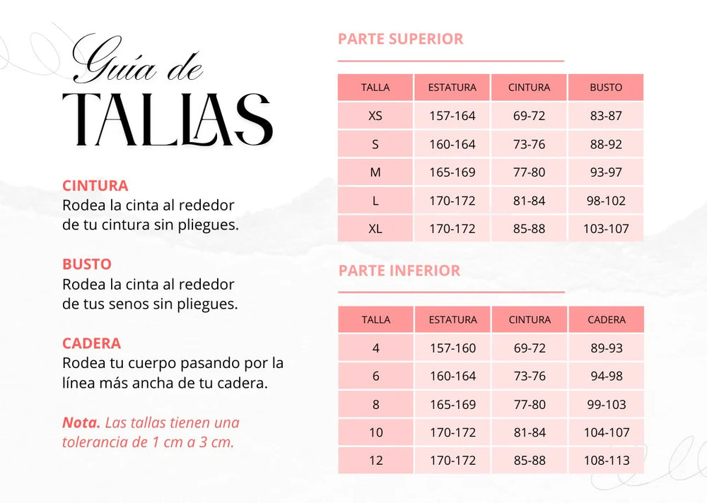 Guía de tallas